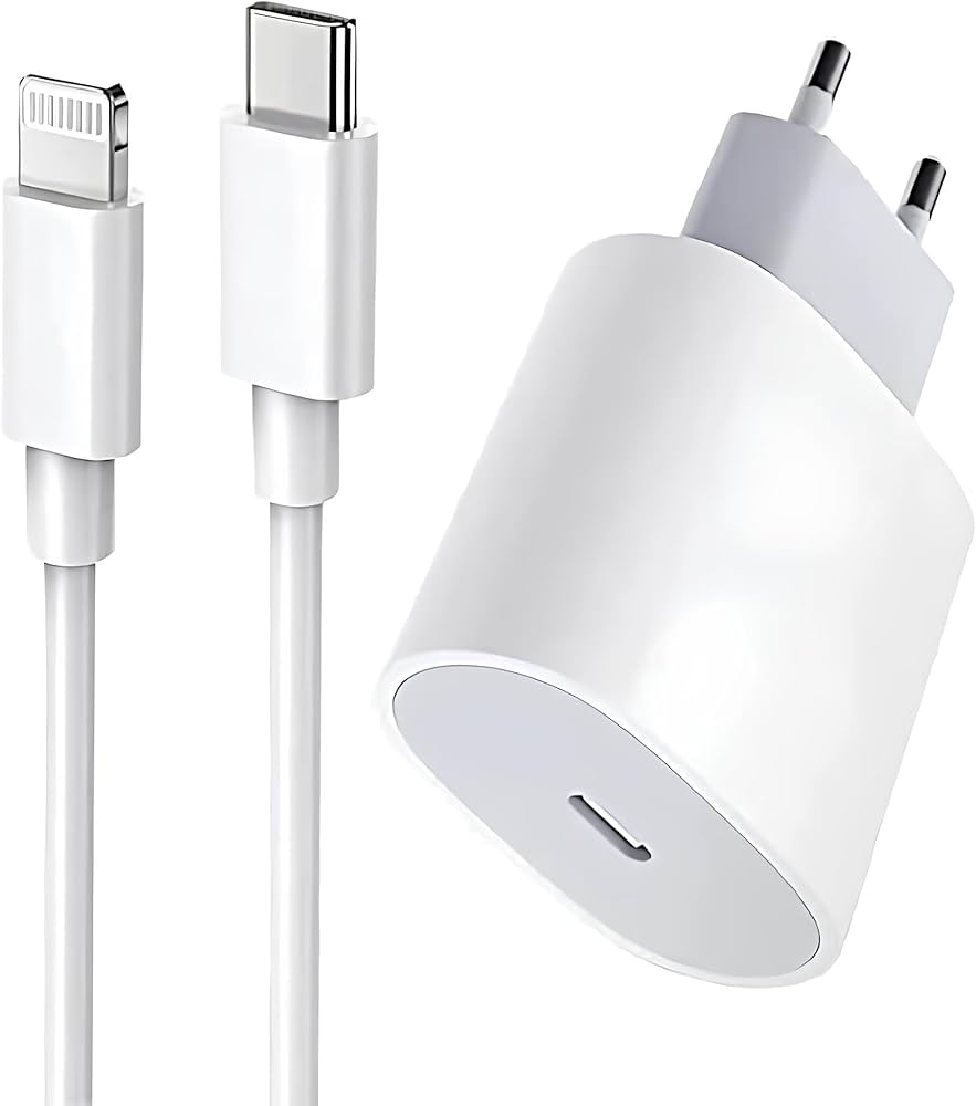 ¡Oferta! Cargador Rápido de 20W + Cable USB-C a Lightning