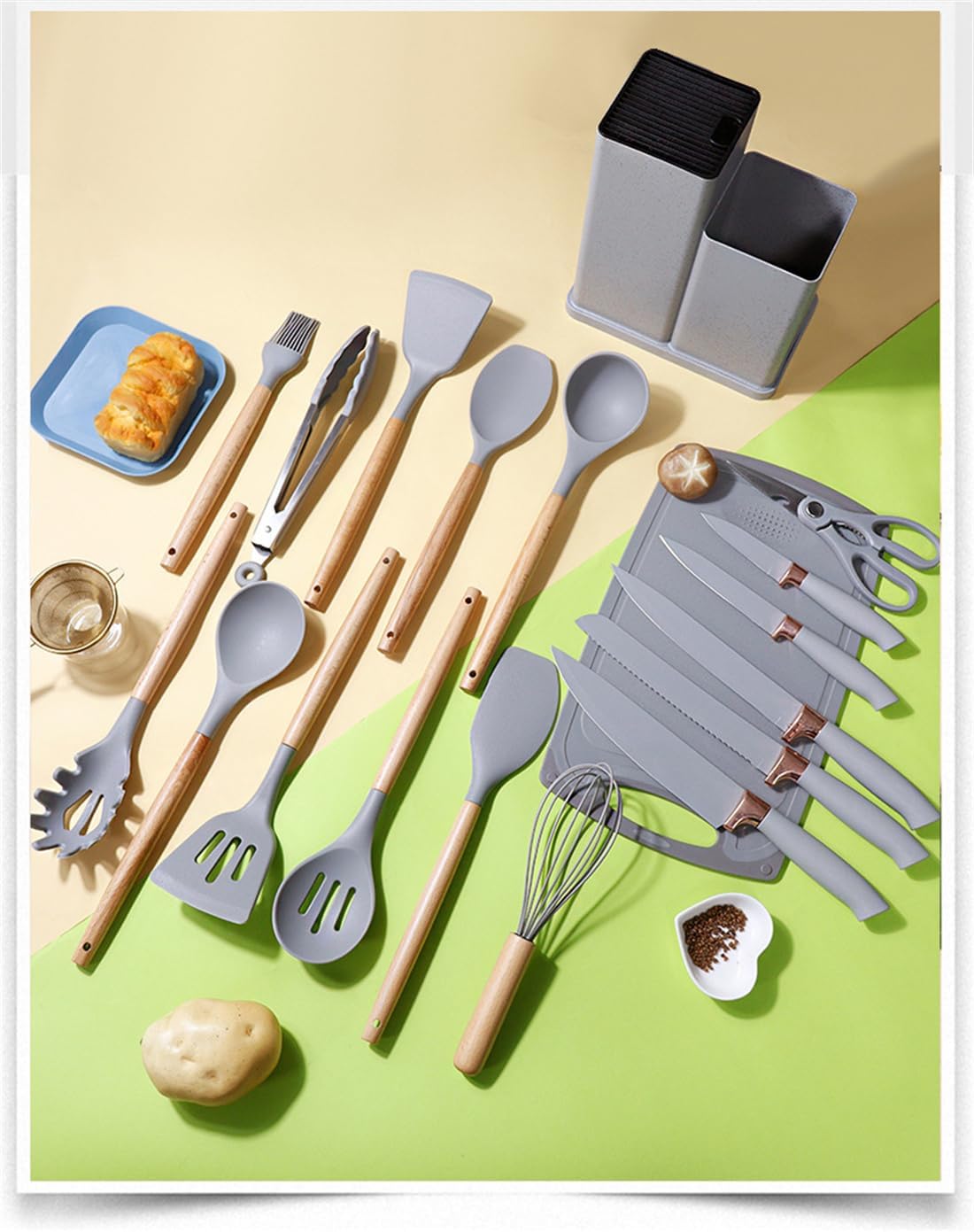 Kit de Cocina 19 en 1: Completo, Versátil y ¡A un precio Increíble!