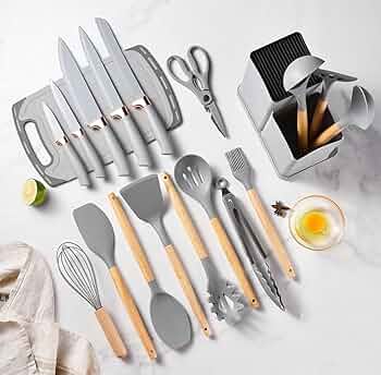 Kit de Cocina 19 en 1: Completo, Versátil y ¡A un precio Increíble!