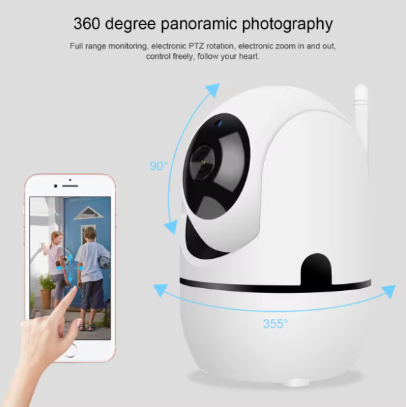 Camara 360 para uso Interior o como Baby Call Vigila, Escucha Y Háblale A Tu Bebé, 1080p