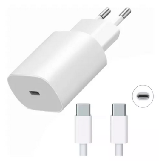 ¡Oferta! Cargador Rápido de 20W con Cable USB-C a USB-C