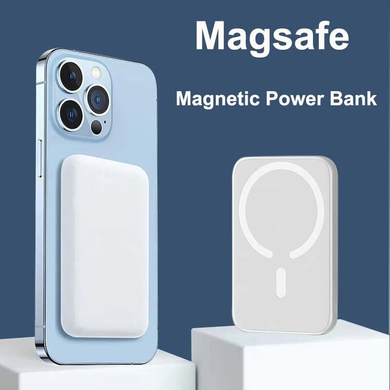 Power Bank Magnético Portátil con MagSafe - Carga Rápida y Compacta